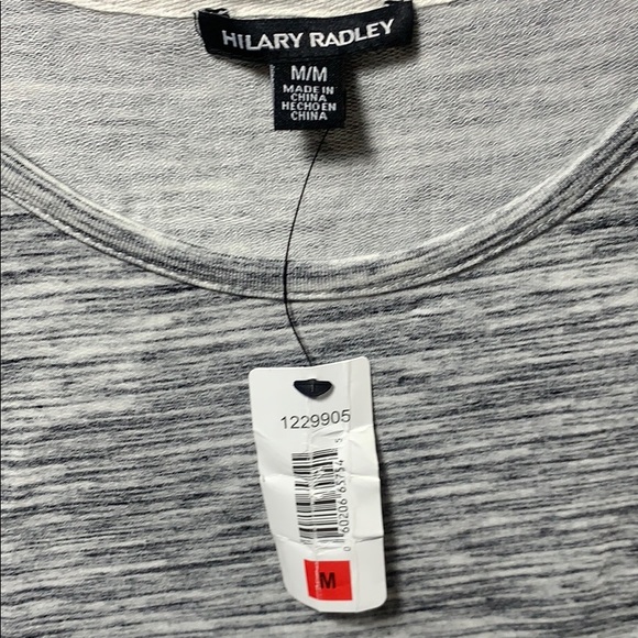 NWT Hilary Radley Gray and White knee-length Dress - Picture 2 of 4